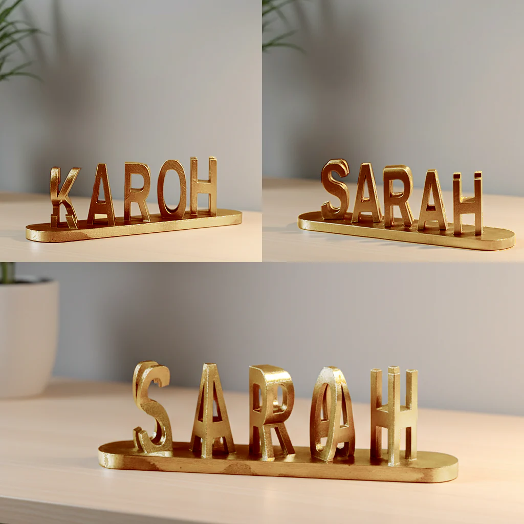 Personalized Dual Name Illusion Love 3D Printed Sweet Gift