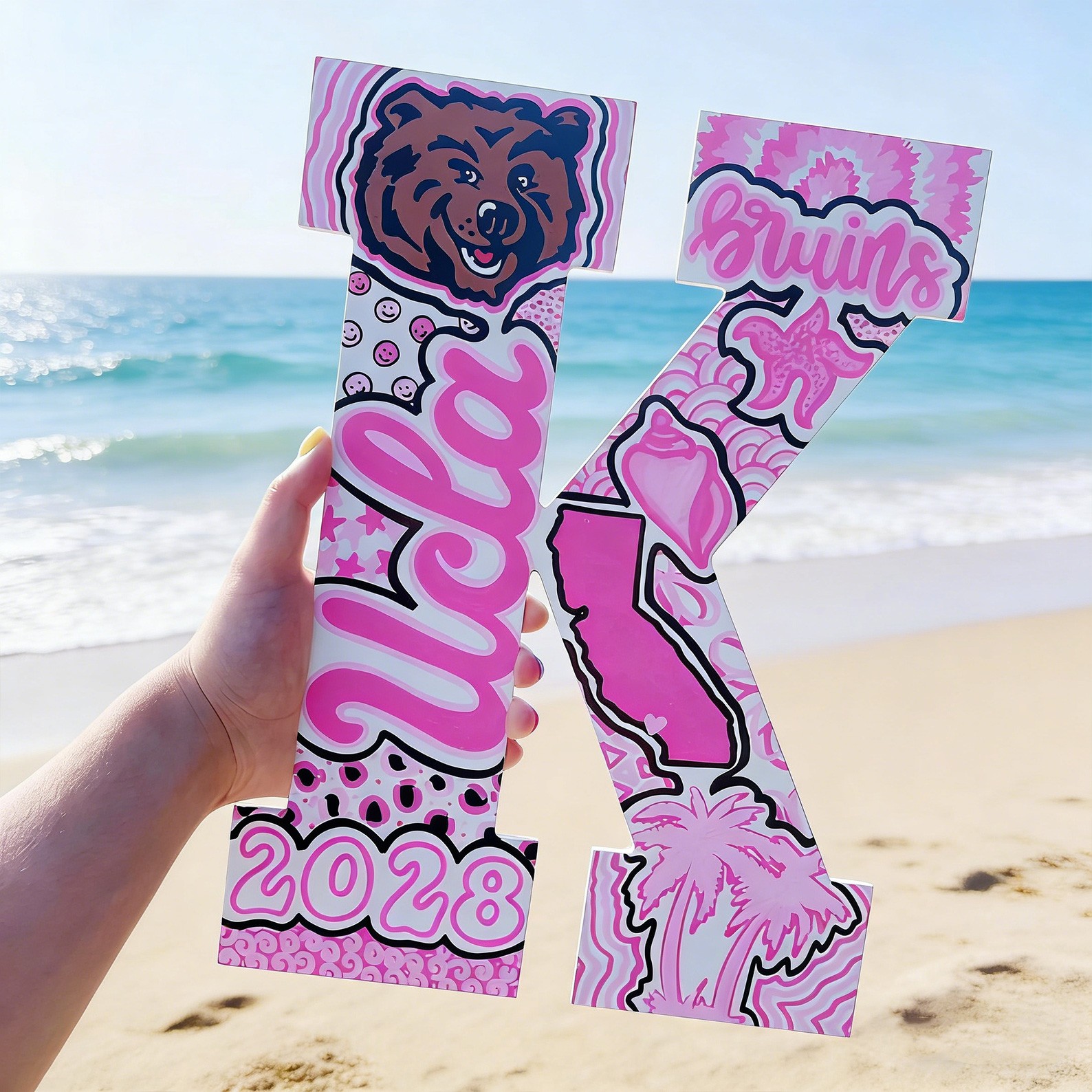 Personalized College Letters Graduation Gift Dorm Decor