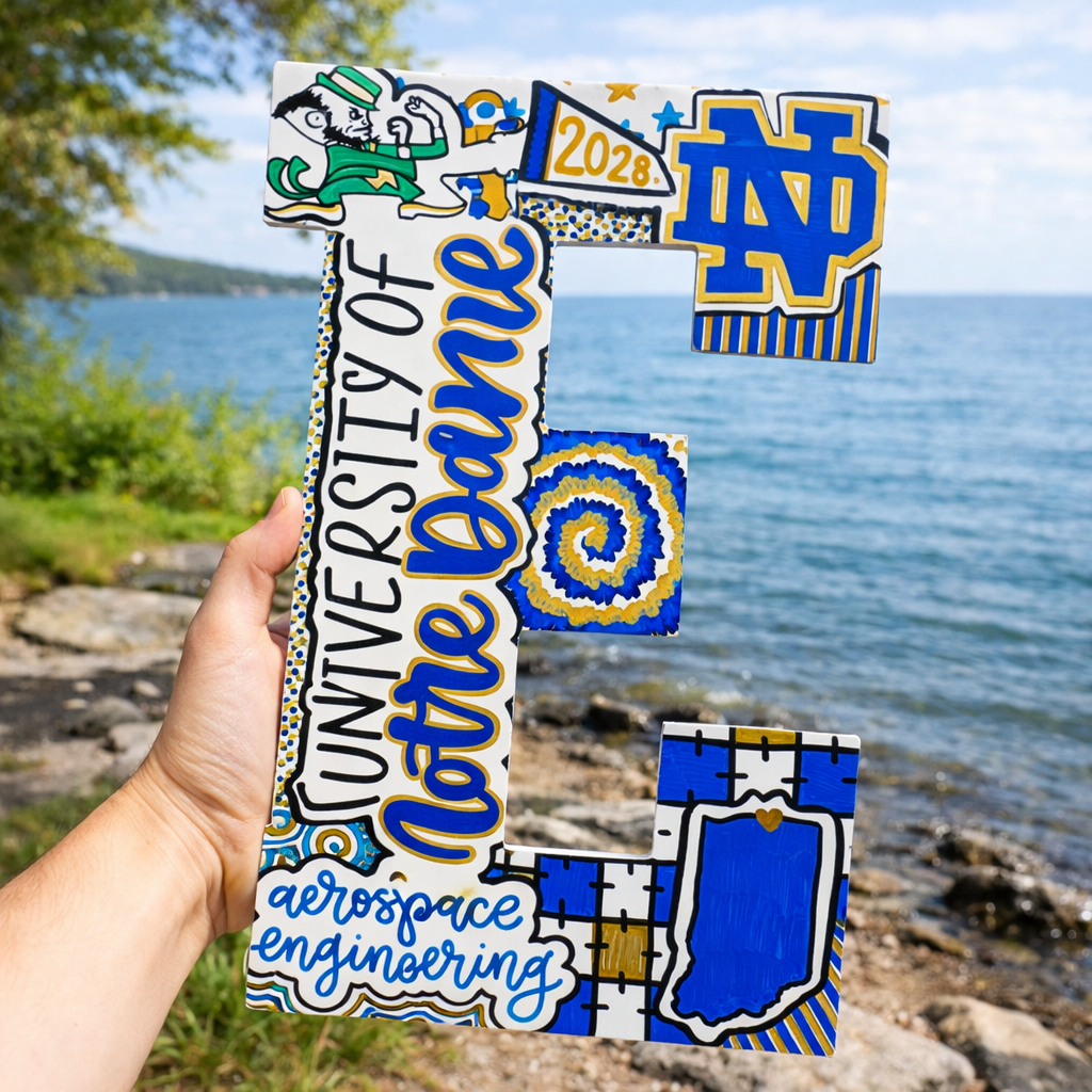 Personalized College Letters Graduation Gift Dorm Decor