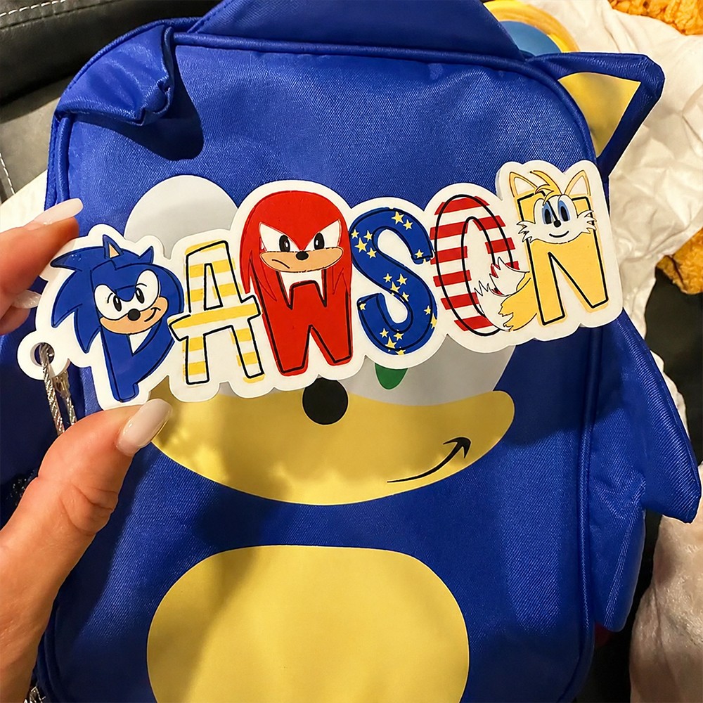 Personalized Character Name Keychain Tag, Cute Fantasy Themed Backpack Tag, Bookbag & Lunch Box Charm