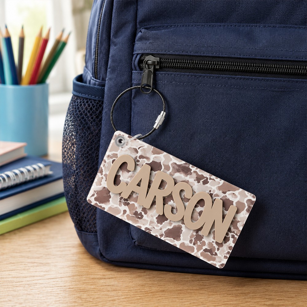 Custom Acrylic Keychain for Kids, Name Keychain, Backpack Name Tags, Diaper Bag Tag, Back To School Gift
