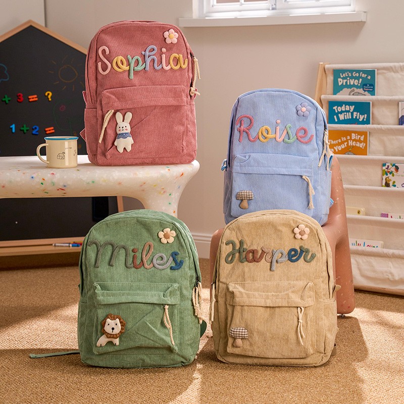 Personalized Kids Backpack With Name Back to School Gift