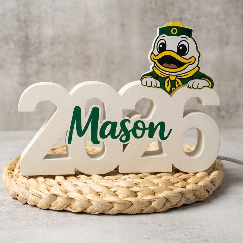 Personalized Graduation Light Box Custom Name LED Night Light Gift with School Mascot