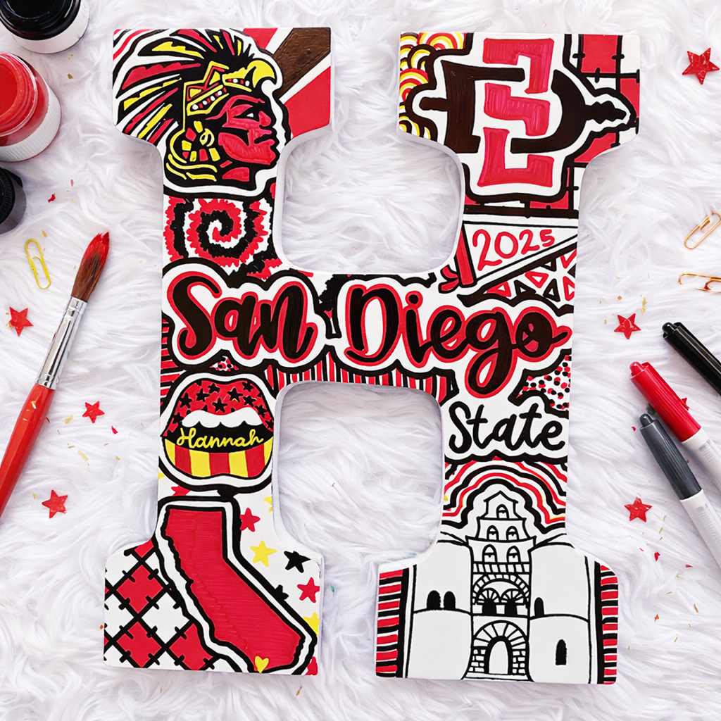 Personalized College Letters Graduation Gift Dorm Decor