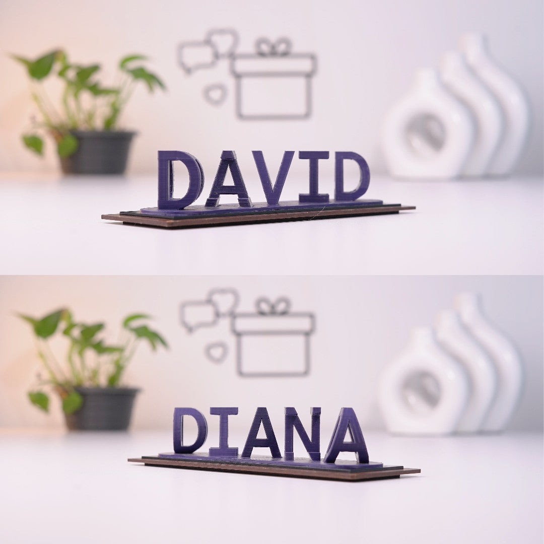 Personalized Dual Name Illusion Love 3D Printed Sweet Gift