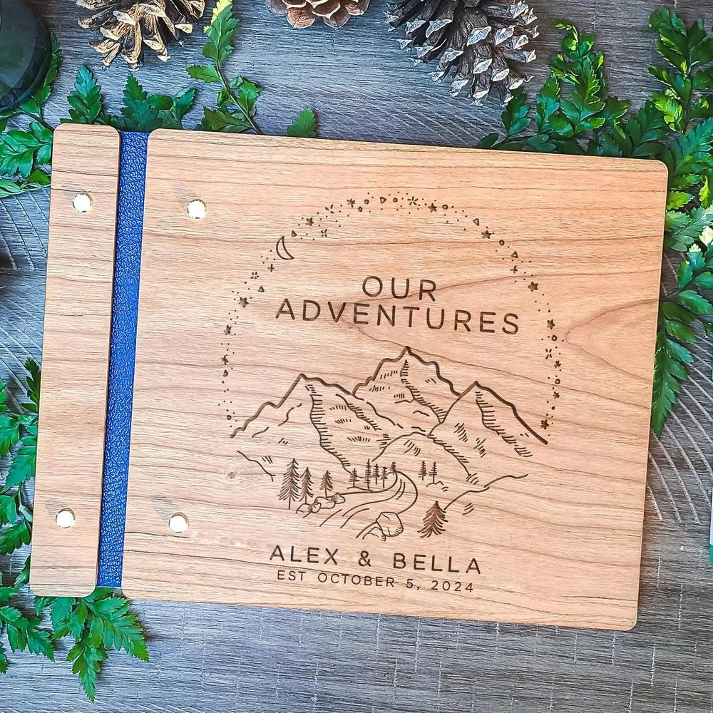 Personalized Our Adventure Book Scrapbook Couples Travel Album Anniversary Gift Valentine's Gift Christmas Gift
