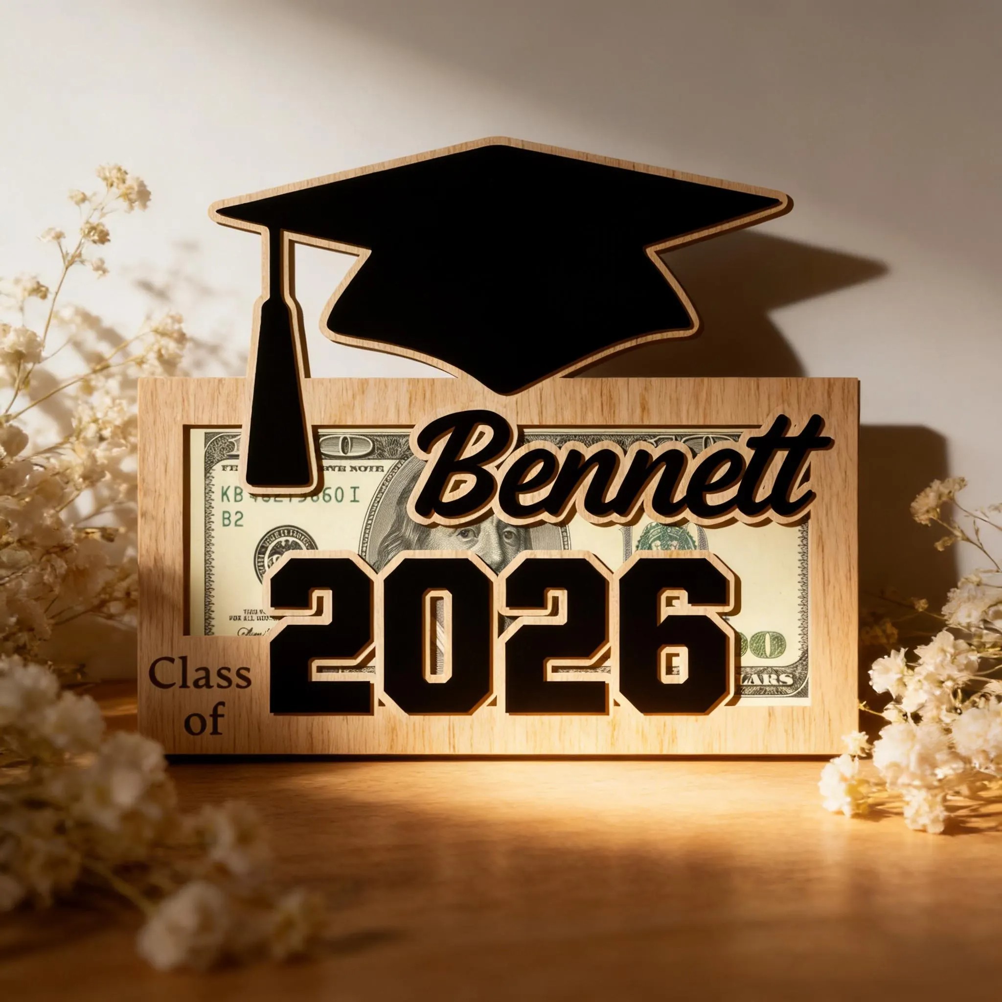 Graduation Money Holder Personalized, Graduation Gift, Class of 2026