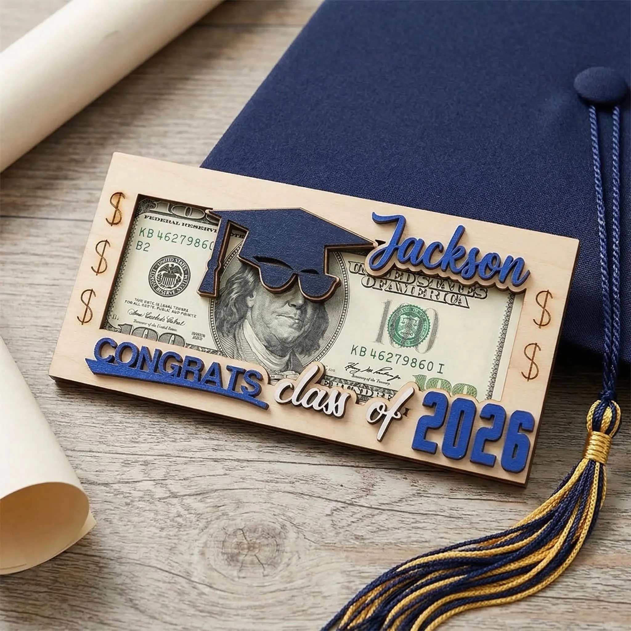 Custom Funny Graduation Money Holder Personalized,Graduation Gift,Class of 2026