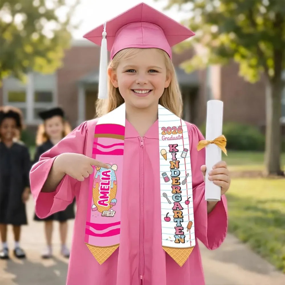 Last Day Of School Gift, Class of 2026 Kindergarten Stole
