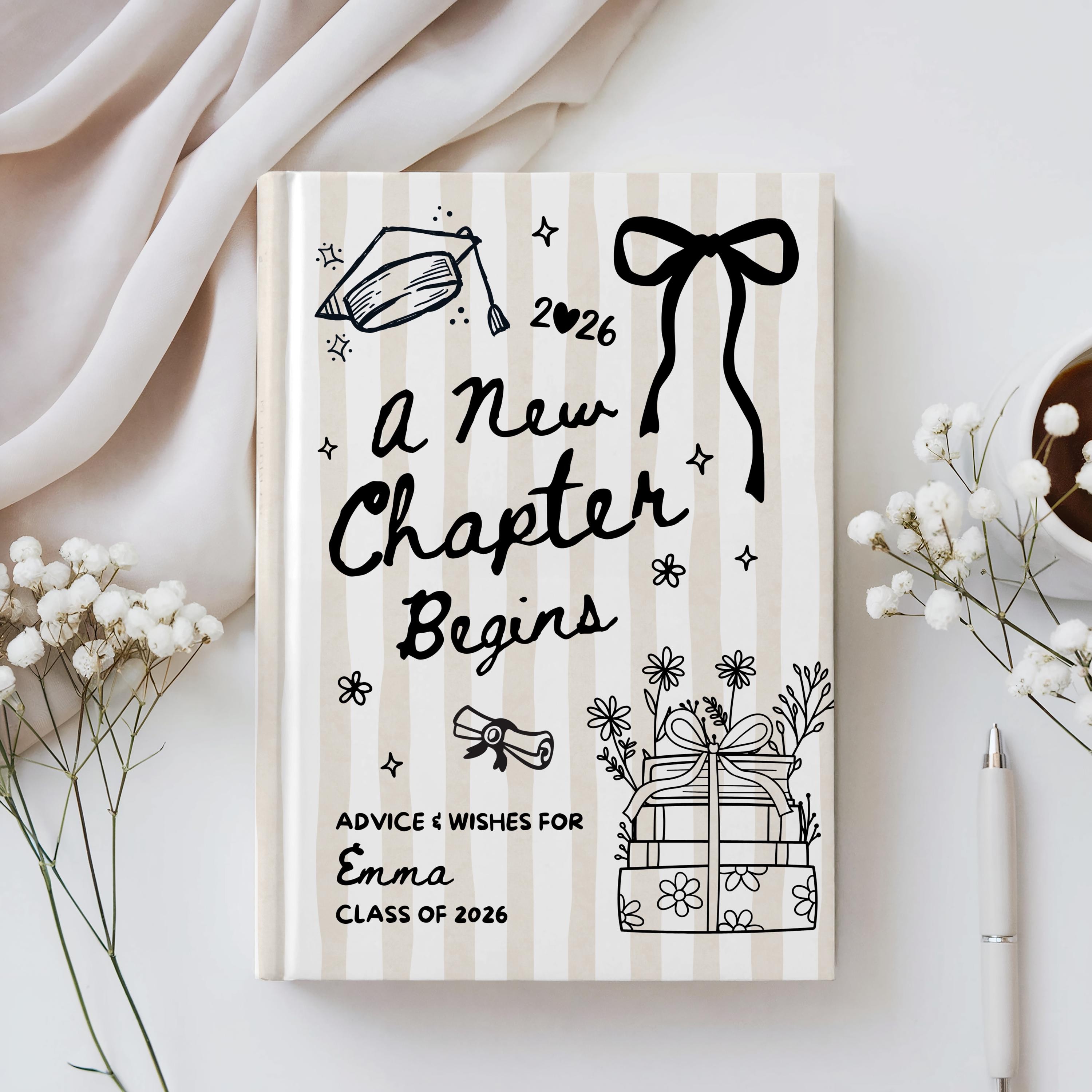 Custom Name Graduate Keepsake Notebook Class of  2026 