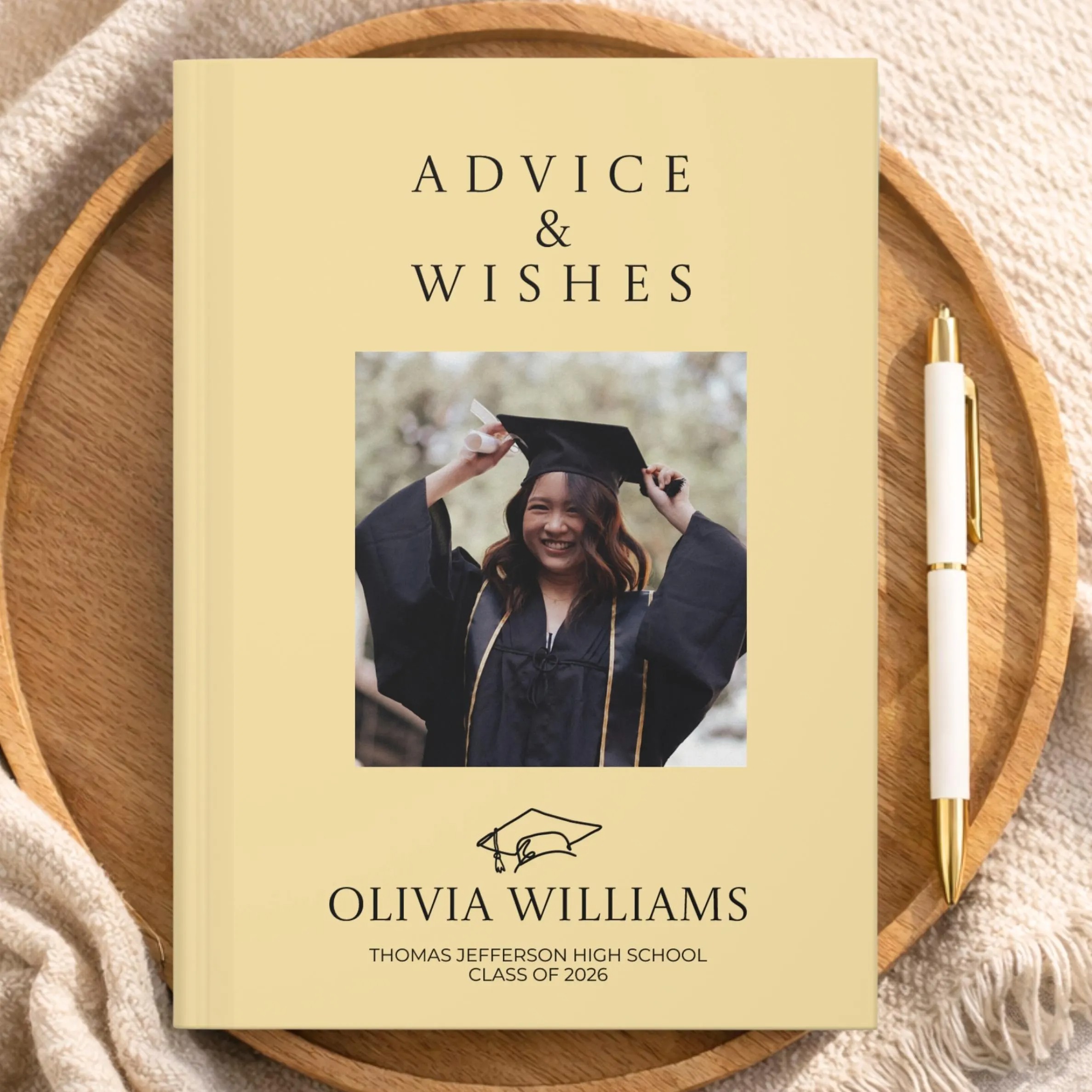 Custom Name And Photo Graduate Keepsake Notebook Class of  2026 