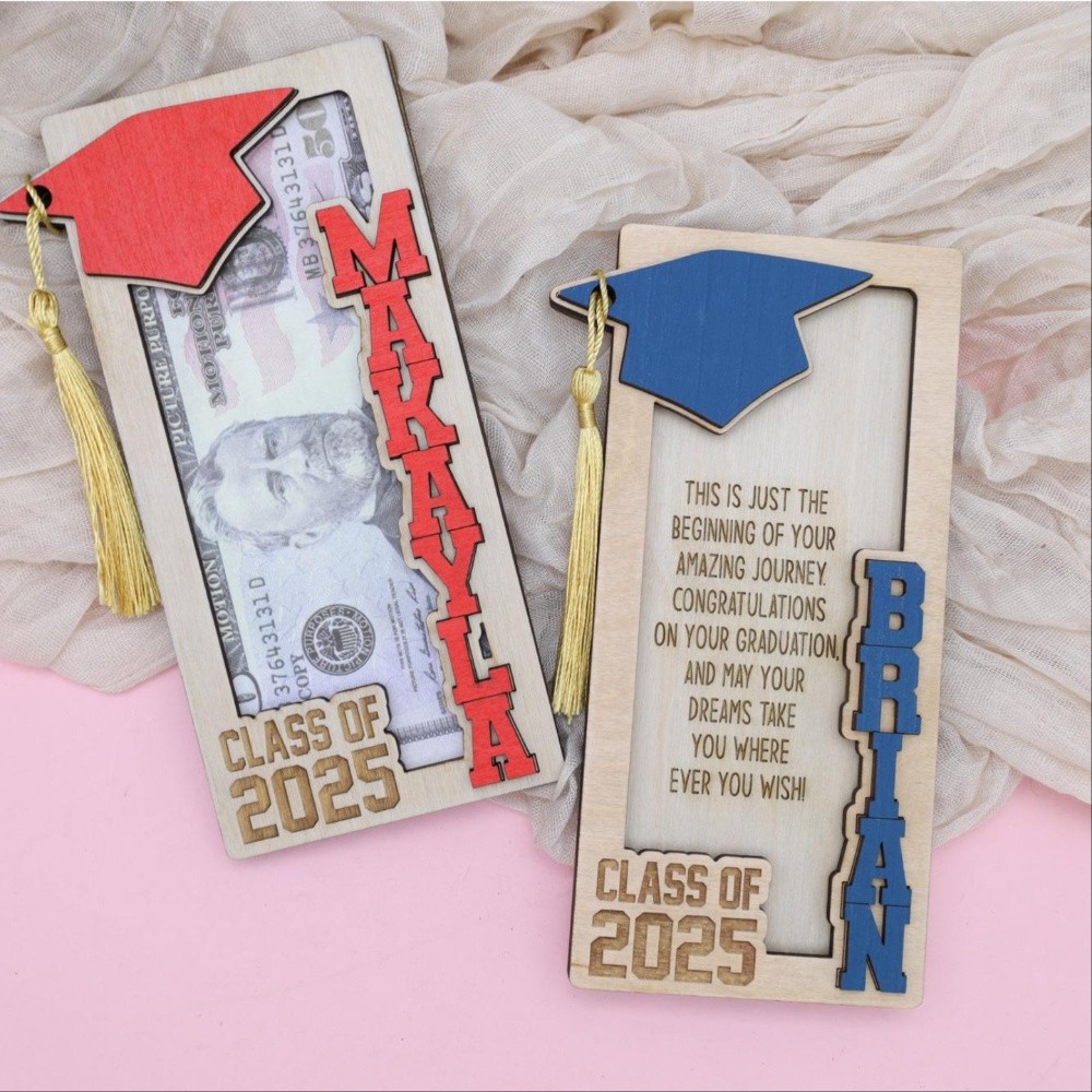 Custom Wooden Graduation Funny Money Holder Gift