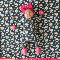 Cute Skull Halloween Convertible One Piece 
