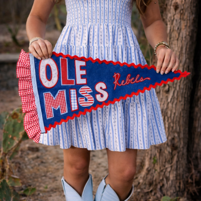 Custom College Pennant Felt Flag Graduation Gift Dorm Decor