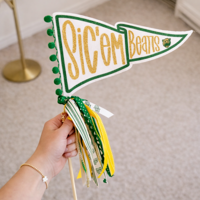 Custom Pennant Grad Party Decor College Decision Bed Party Decor