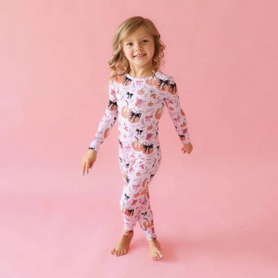 Pumpkin Pink Halloween Classic Pajama Set
