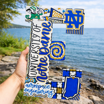 Personalized College Letters Graduation Gift Dorm Decor