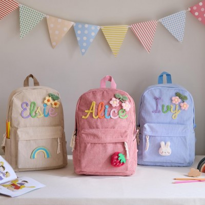 Personalized Kids Backpack With Name Back to School Gift