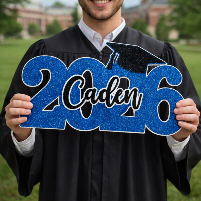 Custom Graduation Name Sign Her/Him Grad Party Decorations