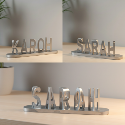 Personalized Dual Name Illusion Love 3D Printed Sweet Gift