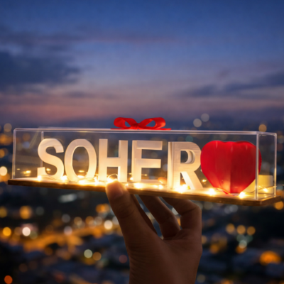 Dual Name Illusion Love 3D Printed as Sweet Gifts