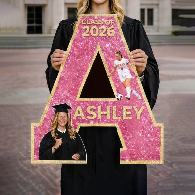 Custom Graduation Name Sign Her/Him Grad Party Decorations