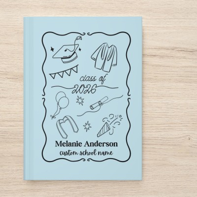 Custom Name Graduate Keepsake Notebook Class of  2026 