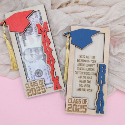 Custom Wooden Graduation Funny Money Holder Gift