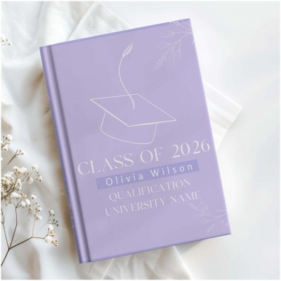 Custom Name Graduate Keepsake Notebook Class of  2026 