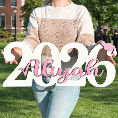 Custom Graduation Name Sign Her/Him Grad Party Decorations