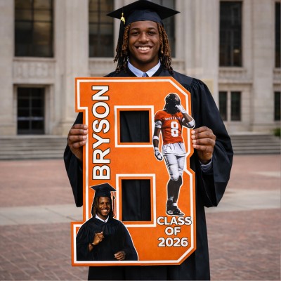 Custom Graduation Name Sign Her/Him Grad Party Decorations