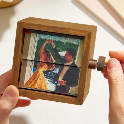 Custom Photo Flipbook Frame with Light Christmas Gifts Valentine's Day Gifts